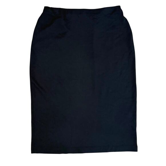 Y2k Parallel Black Pencil Skirt Above Knee-Length Stretch Size XS - Picture 2 of 9